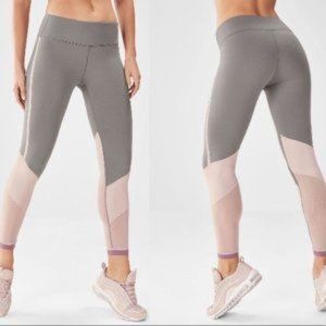 VGW-Fablectics powerhold grey pink mesh leggings